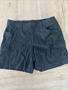Eddie Bauer Black Women's Cargo Trail Shorts